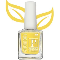 PERPAA Colorich Paraben Free & Long Lasting Glossy Nail Polish 10 ml - Lime Yellow 01-34
