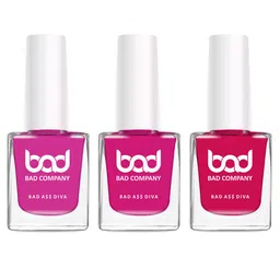 BAD COMPANY Set Of 3 No Toxin Nail Lacquer - 10ml each-15