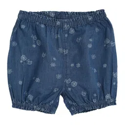 MINI KLUB Girls Navy Blue Printed Regular Fit Regular Shorts-picture-44