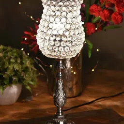 Homesake Silver Regal Crystal Lamp (Bulb Included) - Set of 1-47