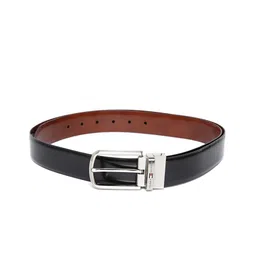 Tommy Hilfiger Men Black & Brown Leather Reversible Belt-image-75