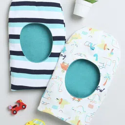BUMZEE Infants Boys Pack Of 2 Printed Reversible Balaclava Caps-picture-24
