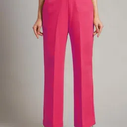 Brinns Pink Regular Fit Trousers-image-76