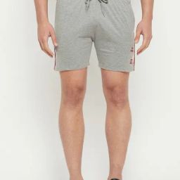 Duke M.Grey Melange Regular Fit Printed Shorts-picture-7