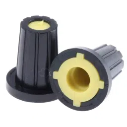 RS PRO 17 mm Black Potentiometer Knob for 6 mm Shaft D Shaped, 4676033-image-21