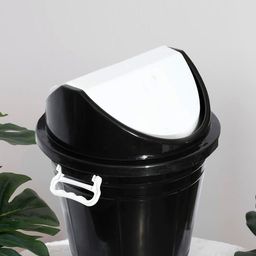 Kuber Industries Black & White Swing Dustbins 30 L-11