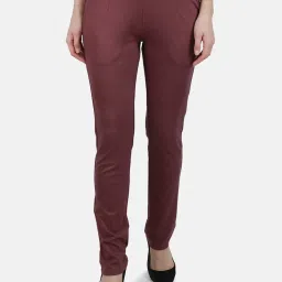 Monte Carlo Mauve Printed Mid Rise Trackpants image 1