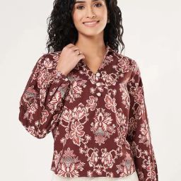 Honey by Pantaloons Brown Printed Top-image-28