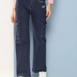 Aarika Girls Navy Solid Jeans-image-81