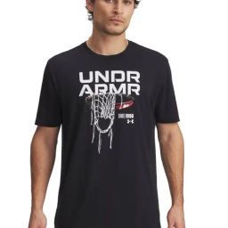Under Armour Black Regular Fit Printed Sports T-Shirt-picture-4