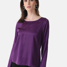 Kazo Round Neck Satin Top-picture-20