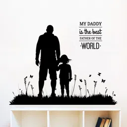 rawpockets Black My Daddy - The Best Wall Sticker-image-4