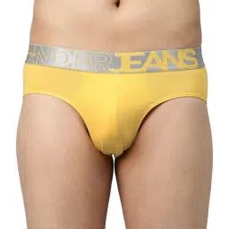 UnderJeans by Spykar Yellow Briefs-image-82