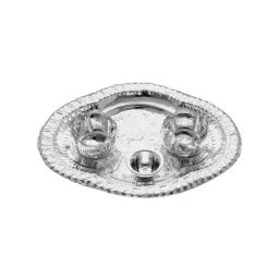 Sri Jagdamba Pearls 0.8 Silver Decorative Puja Thali-image-55