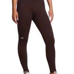 Under Armour Brown Comfort Fit Logo Printed Sports Tights-image-18