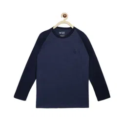 Chimprala Kids Blue Textured T-Shirt-picture-35