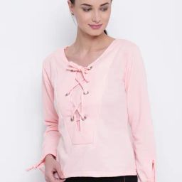 Belle Fille Pink Full Sleeves Sweatshirt-picture-3