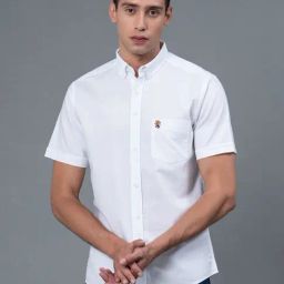 Red Tape White Regular Fit Cotton Shirt-picture-15