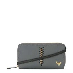 Baggit Grey Solid Zip Around Wallet for Women-image-17