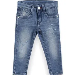 U.S. Polo Assn. Kids Blue Distressed Jeans-picture-5