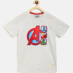 Li'l Tomatoes Kids Grey Printed T-Shirt-image-57