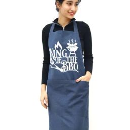 Ariana Navy Cotton Kitchen Apron-image-13