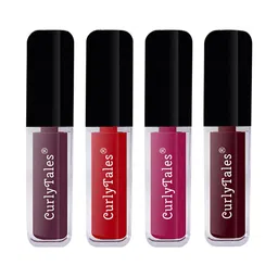 CurlyTales Set of 4 True Matte Lip Color 4 ml - Shade 01, 11, 12, 13 image 3