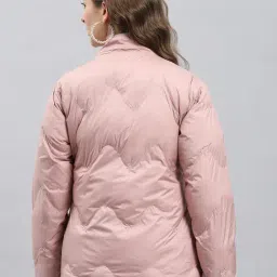 Monte Carlo Peach Regular Fit Self Pattern Design Jacket image 2