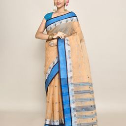 PUKU Ethnic Motifs Woven Design Pure Cotton Taant Saree-picture-16