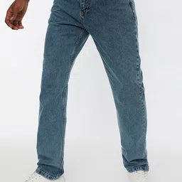 Trendyol Men Blue Cotton Regular Fit Jeans-81