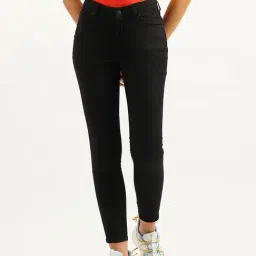 United Colors of Benetton Black Cotton Mid Rise Jeans-picture-7
