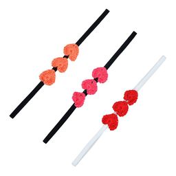 FUNKRAFTS Girls Peach & Pink Set of 3 Hairband-image-99