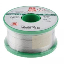 RS PRO Wire, 0.25mm Lead Free Solder, 217°C Melting Point, 8007649-image-32