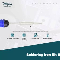 Hillgrove 25 W 8-in-1 Flat Tip Mobile Soldering Iron Equipment Tool Kit & Digital Multimeter Combo, HGCM270M1 image 3