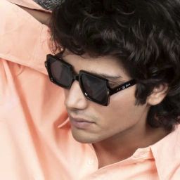 Ted Smith Grey Square UV Protection Unisex Sunglasses-image-31