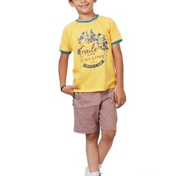 My Milestones Boys Mid-Rise Cotton Shorts-11