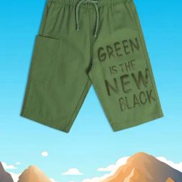 MINIKLUB Kids Green Printed Shorts-image-52