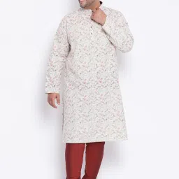 KISAH PLUS Multicolored Regular Fit Printed Kurta image 1
