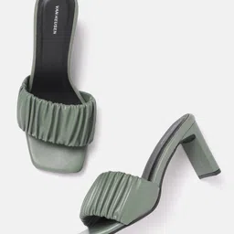 Van Heusen Woman Ruched Strap Block Heels-17