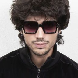 Ted Smith Purple Square UV Protection Unisex Sunglasses-image-51