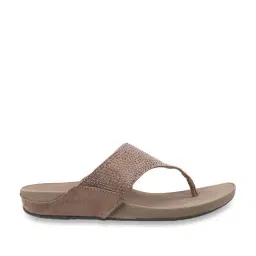 Mochi Women's Beige Thong Sandals-image-99