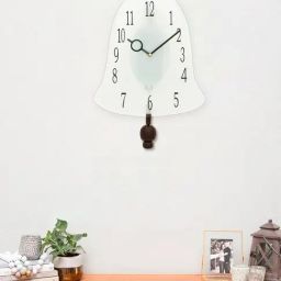 CHRONIKLE Elegant White & Rosewood Brown Wood Wall Clock-45