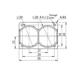 Hypersen ToF Ranging Sensor HPS-167-L Range 40M Frequency 54HZ UART Interface image 2