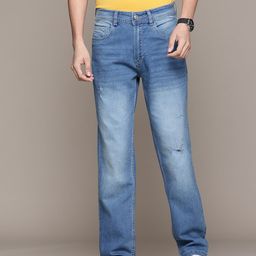 The Roadster Lifestyle Co. Men Slash Knee Light Fade Regular Fit Stretchable Jeans-picture-14