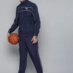 Puma Men Printed Classic Woven Track Suit With Side Stripes-image-78