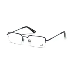 WEB EYEWEAR Black Half Rim Rectangular Frame Designed in Italy image 2