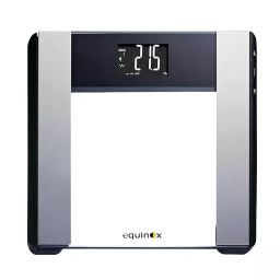 Equinox Digital Body Composition Analyser Slim & Sleek, Large LCD Display Transparent, EQ-EB-44-21