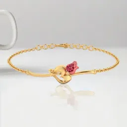 P.C. Chandra Jewellers 22KT Yellow Gold Tulip Design Bracelet for Women & Girls-image-25