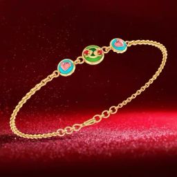 P.C. Chandra Jewellers 18KT Yellow Gold With Heart-shaped Designs Bracelet for Women And Girls-image-92