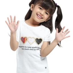 Monte Carlo Girls Off White Printed Top-image-78